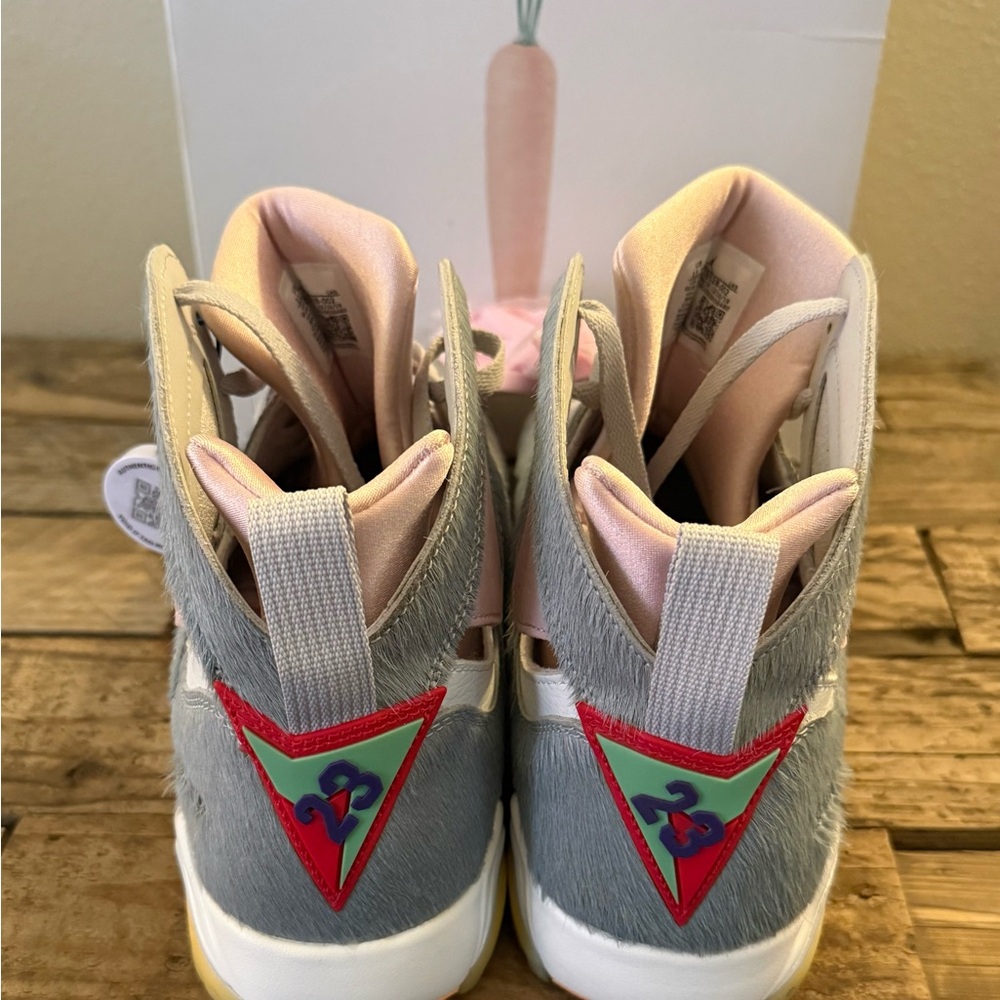 Nike Air Jordan Retro 7 'Neutral Grey' Hare Men Size 11.5 - Picture 4 of 7